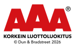 Korkein luottoluokitus AAA -logo